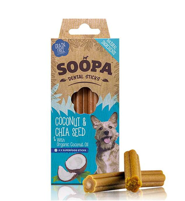 SOOPA Dental Stick Coconut & Chia Seed – Kokos und Chiasamen (100g)
