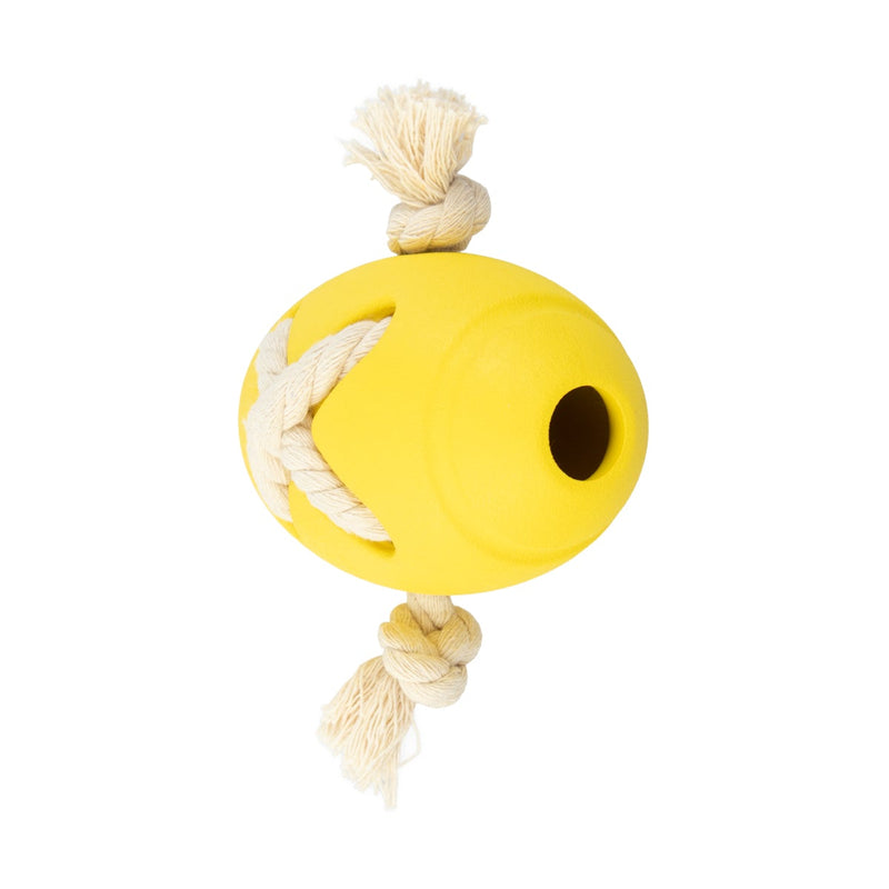RUGBY Hundespielzeug Ball mit Seil